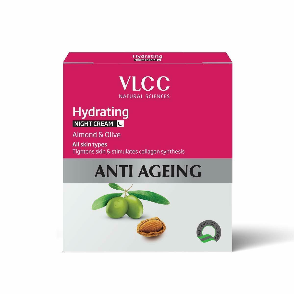 VLCC Hydrating Anti-Ageing Night Cream, 50g