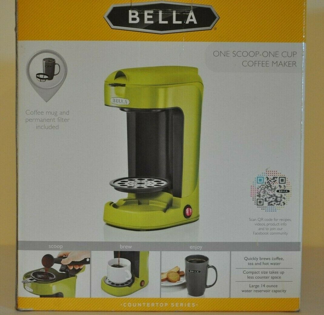 Bella One Scoop One Cup Coffee Maker Lime Green Everything Else