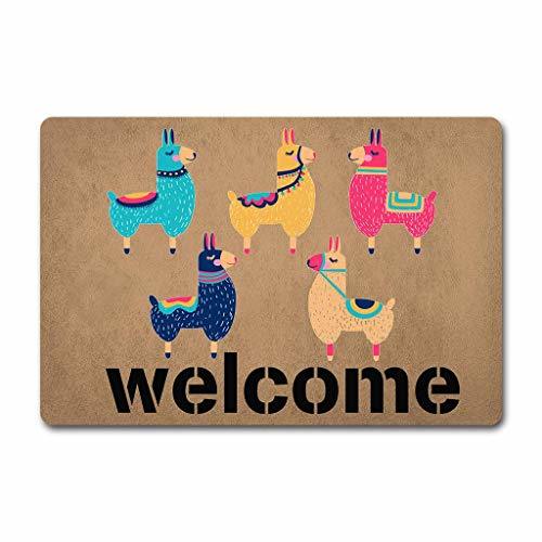 ZQH Entrance Door Mat Larry The Llama Doormat Doormat Cute