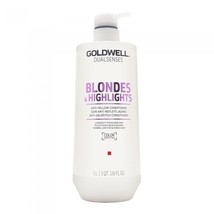 Goldwell Dualsenses Blonde &amp; Highlights Anti-Yellow Conditioner, Liter - $44.50