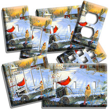 Cardinal Birds Contry Winter Morning Light Switch Outlet Wall Plates Room Decor - $10.99+