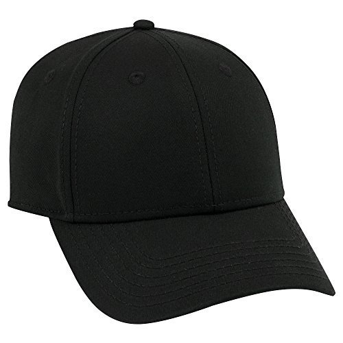 Otto Caps Otto Superior Cotton Twill 6 Panel Low Profile Baseball Cap Black Fashion 0870