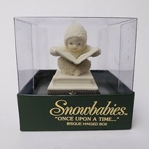 Snowbabies Department 56 Once Upon A Time Bisque Hinged Box 68883 "Believe" - $49.45