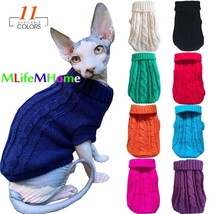 Cat Winter Clothes Knitted Pet Clothes for Pets Puppy Pet Sweater Pure W... - $7.52+