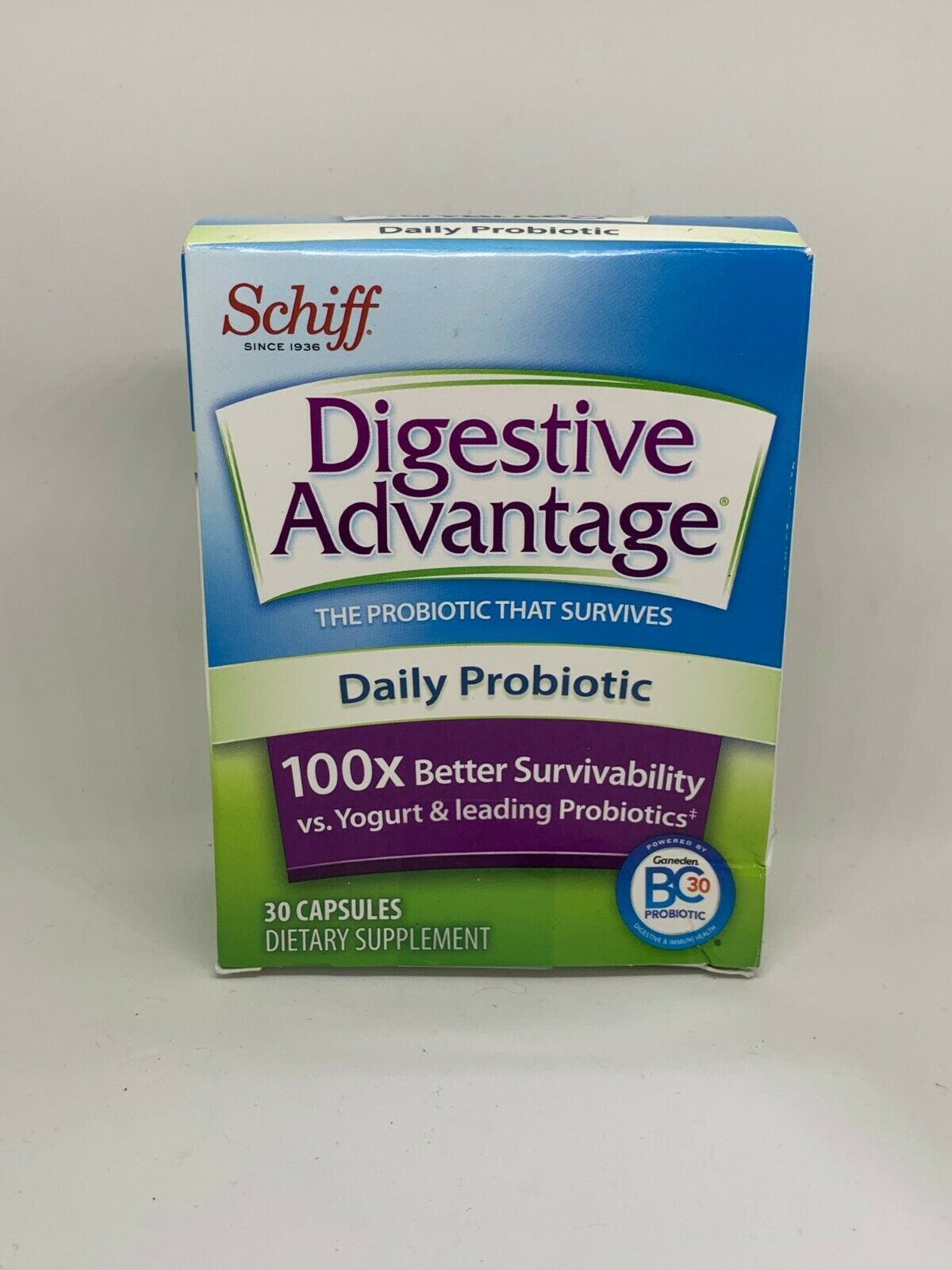 Digestive Advantage Daily Probiotic Capsules 80 Count Vitamins