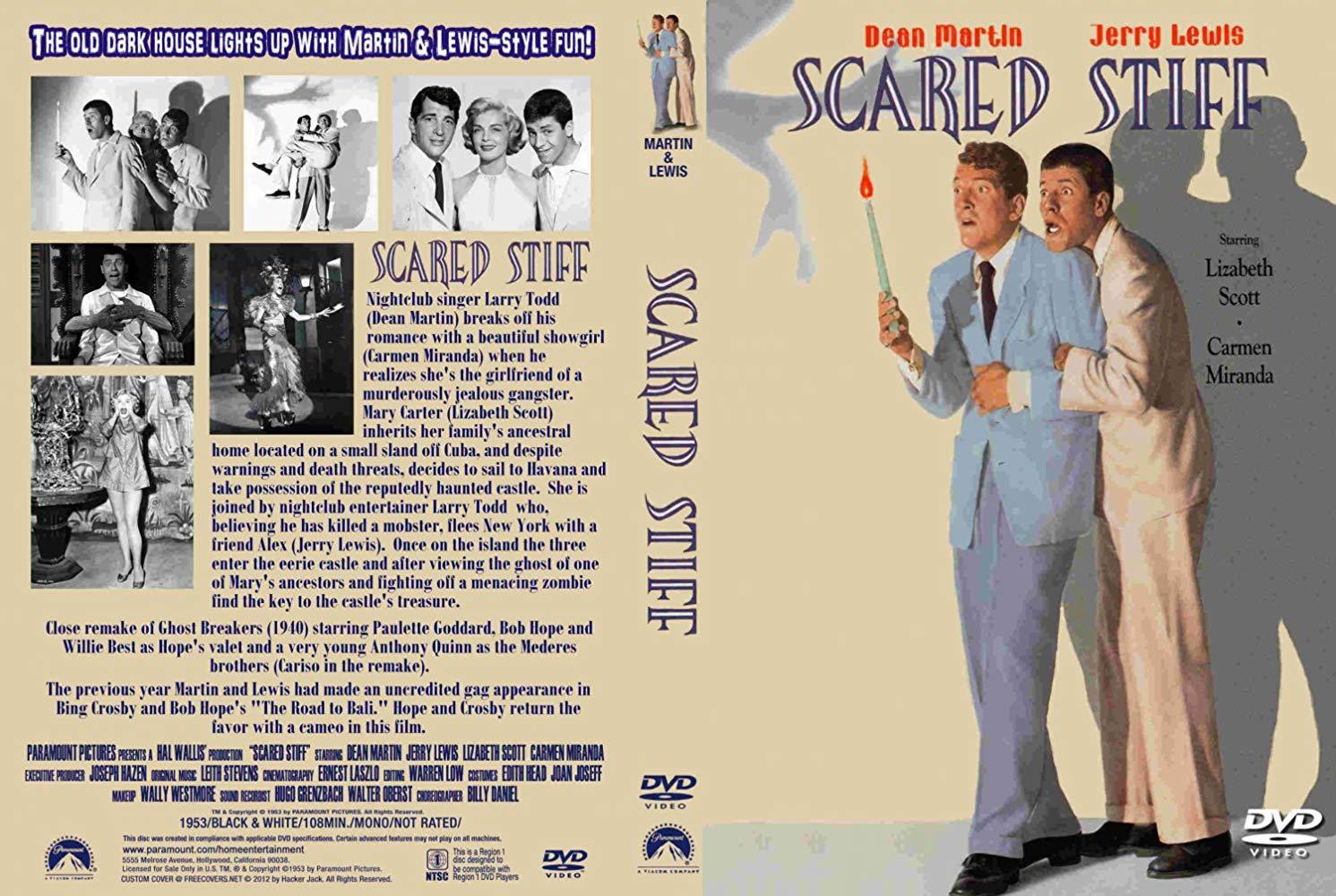 Scared Stiff 1953 Dean Martin Jerry Lewis Lizabeth Scott DVD HD