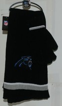 Little Earth Products NFL Carolina Panthers Chenille Scarf and Glove Set image 1