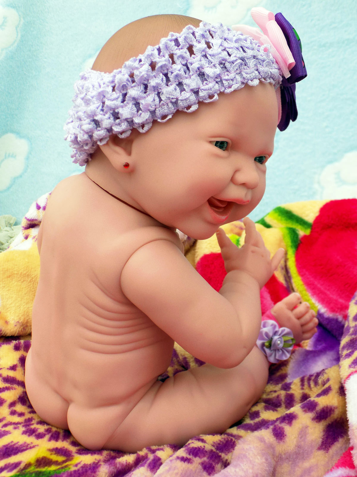 NEW BABY GIRL SMILING DOLL REAL REBORN BERENGUER 15" INCH VINYL LIFE LIKE ALIVE 