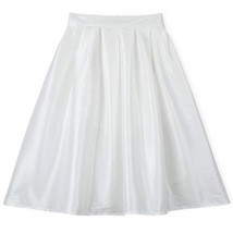Emerald Green A-Line Ruffle Taffeta Skirt Women Plus Size Full Pleated Skirt image 7