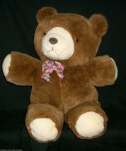 18" Vintage Gerber Brown Teddy Bear Tender Precious Stuffed Animal Plush Toy Tlc - $24.78