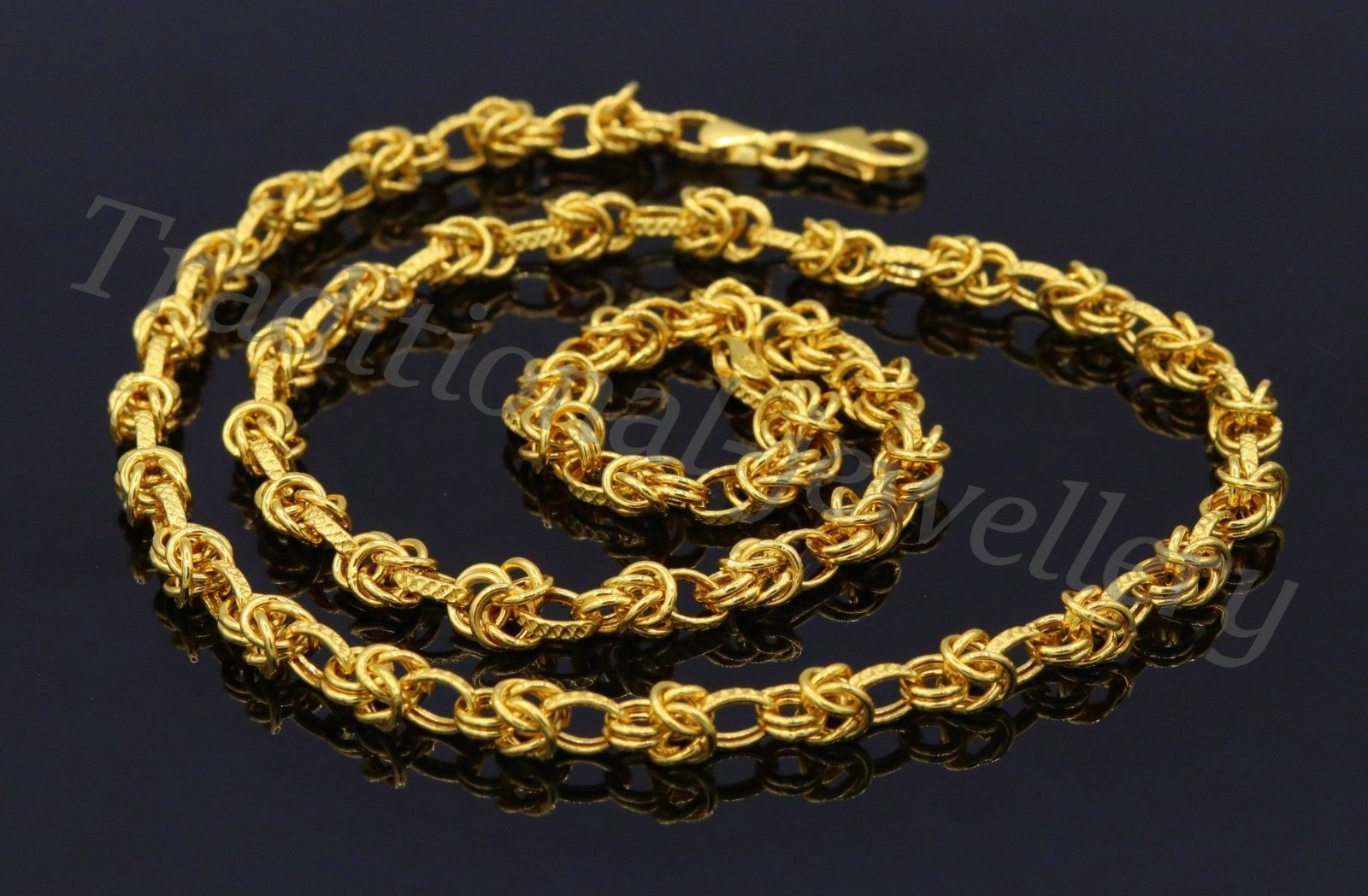 Handmade 22K Yellow Gold Design Rolo 