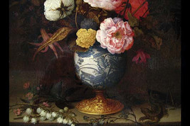 Wan-Li Vase with Flowers by Balthazar Van der Ast - Art Print - $21.99+