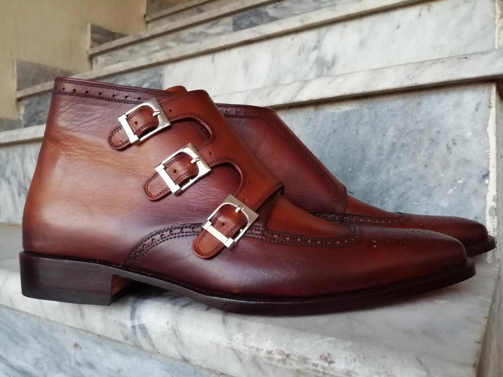 mens monkstrap boots