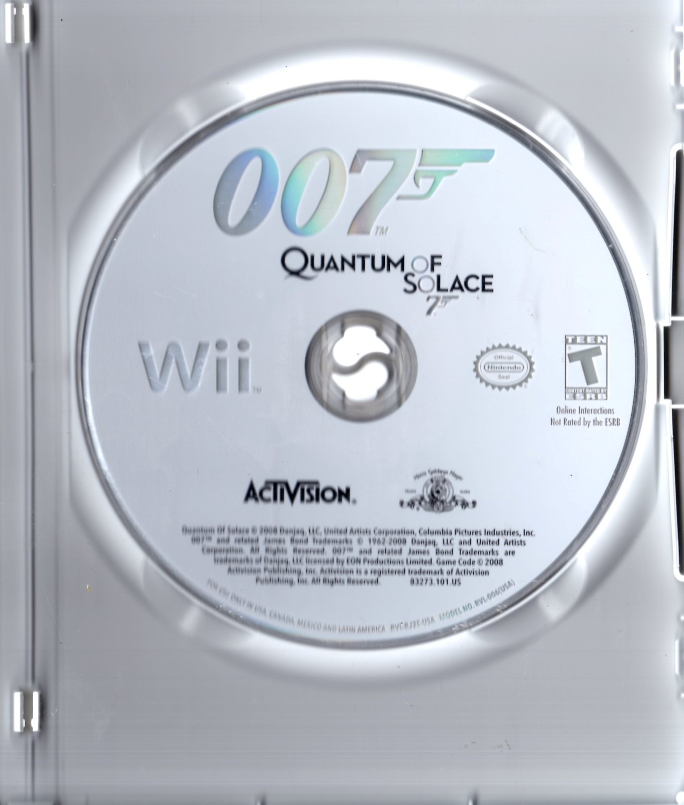 Wii James Bond 007 Quantum of Solace Nintendo Wii Video Games