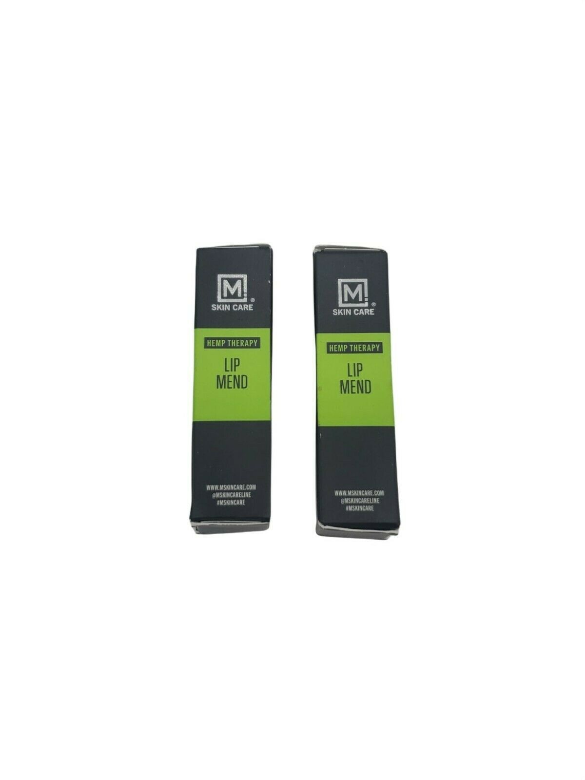 X2 M Skin Care Hemp Therapy Lip Mend Chapstick Lot Of 2 0.15 Oz Each Restoring - $6.57