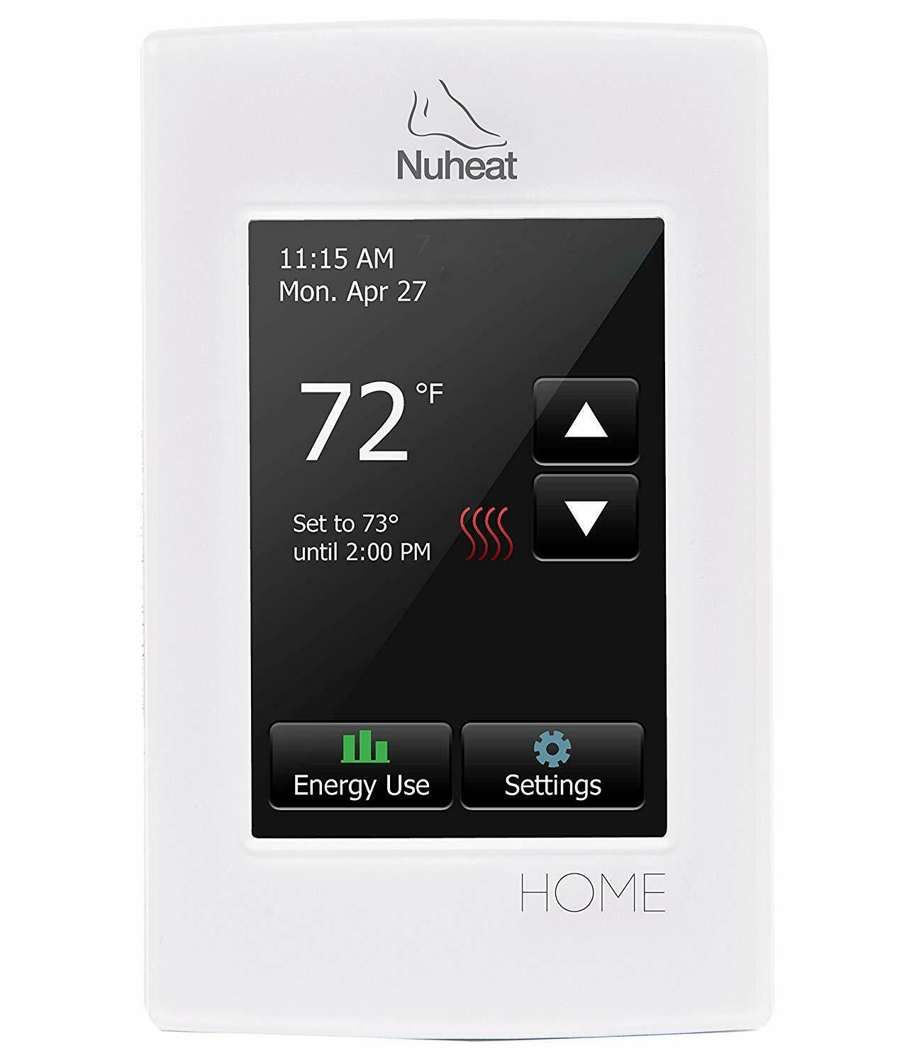 Nuheat nVent Home Touchscreen Programmable Radiant Floor Heat Thermostat AC0056 Programmable