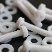 20x White Screws Plastic Nuts & Bolts, Washers, M3 x 20mm, Anti-Corrosion - $13.79