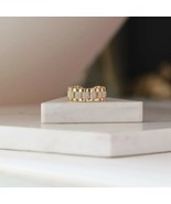 1.90 Ct Round Lab Created VVS1 Diamond Fancy Band Ring 14K Yellow Gold P... - $159.99