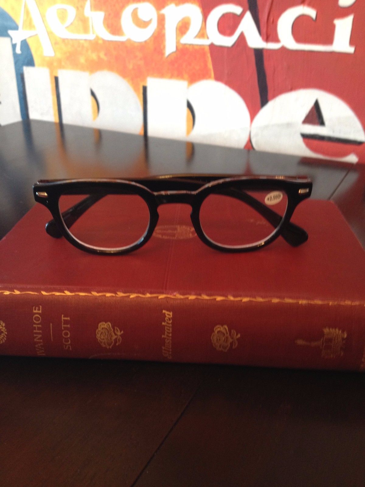 Princeton Retro Reading Glasses Readers Black Vintage Style Reading