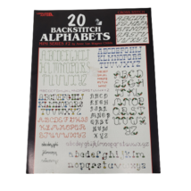 20 Backstitch Alphabets Mini Series #2 Cross Stitch Leaflet Leisure Arts... - $6.60