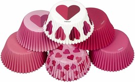 Be Mine Valentine&#39;s Day Hearts 150 ct Baking Cups Cupcake Liners Wilton - $7.91