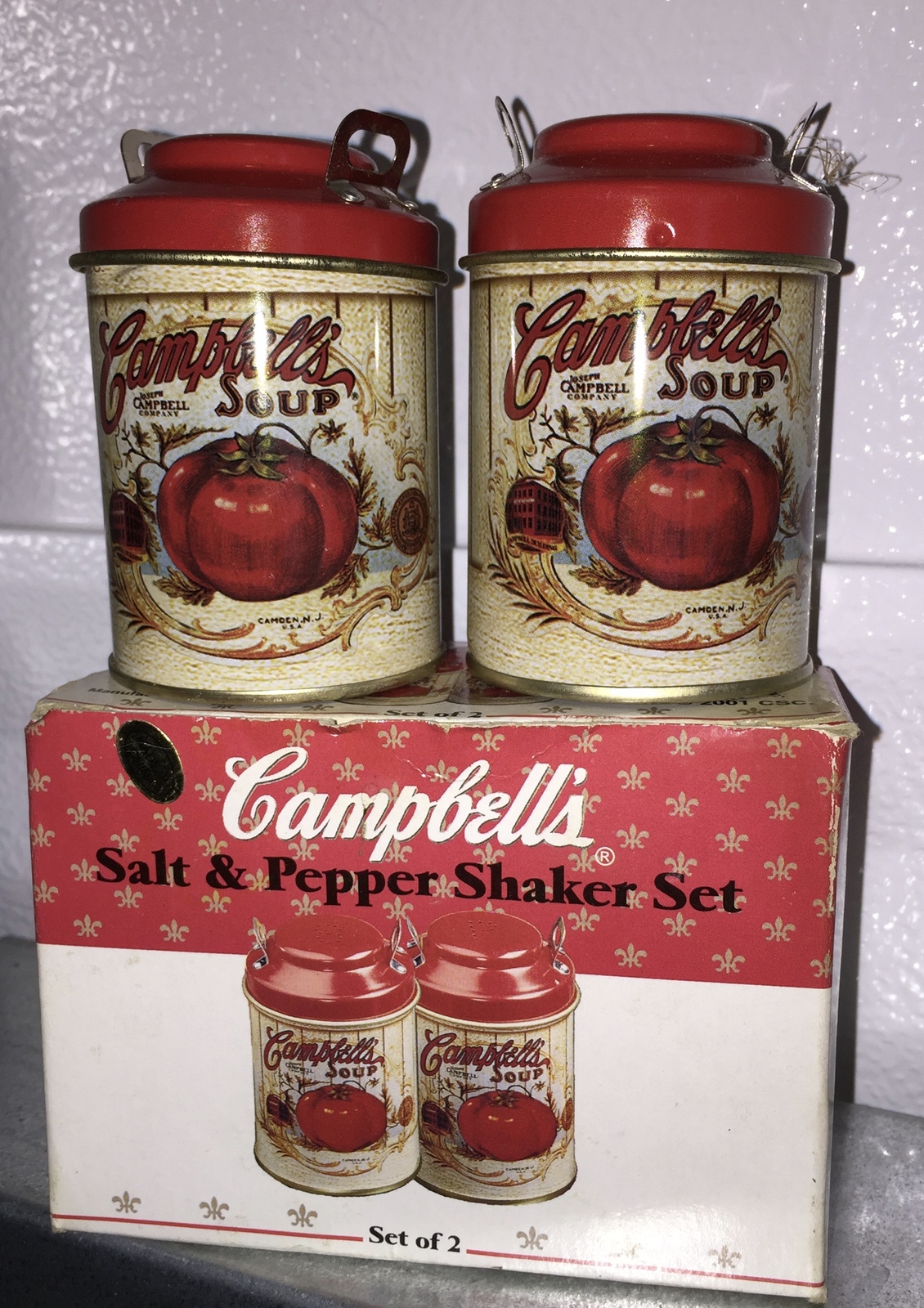 Campbell Soup Tin Salt and Pepper Shakers by Giftco - $12.19