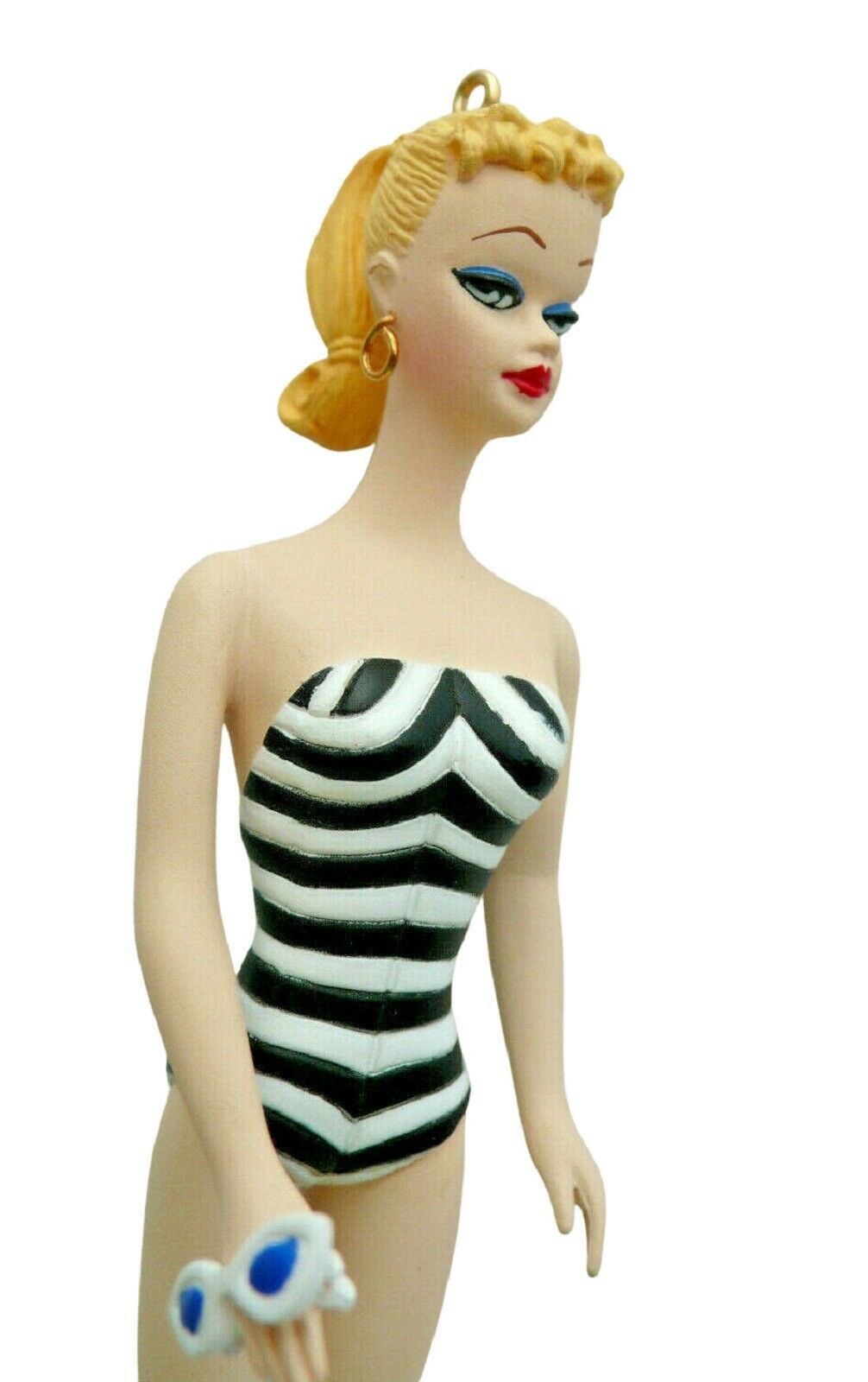 Barbie Keepsake Ornament Barbie Debut 1959 Black and White Swimsuit