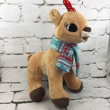 Rudolph The Red Nosed Reindeer Clarice Christmas Plush In Scarf Stuffed Toy - $19.79
