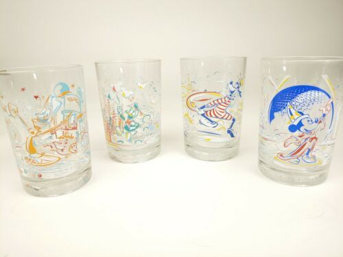 Disney World 25th Anniversary Set of 4 Glasses