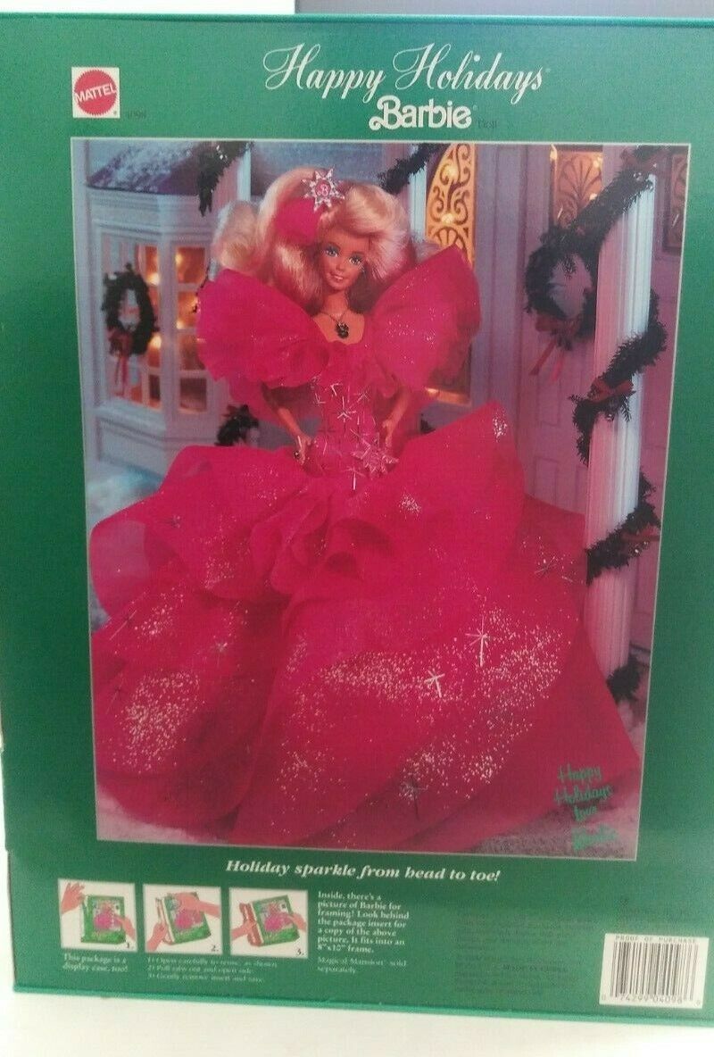 happy holidays special edition barbie 1990