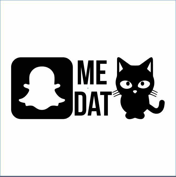 Snapchat Me Dat Pussy Cat Funny Decal Vinyl Sticker Car Window Wall Decals Stickers And Vinyl Art