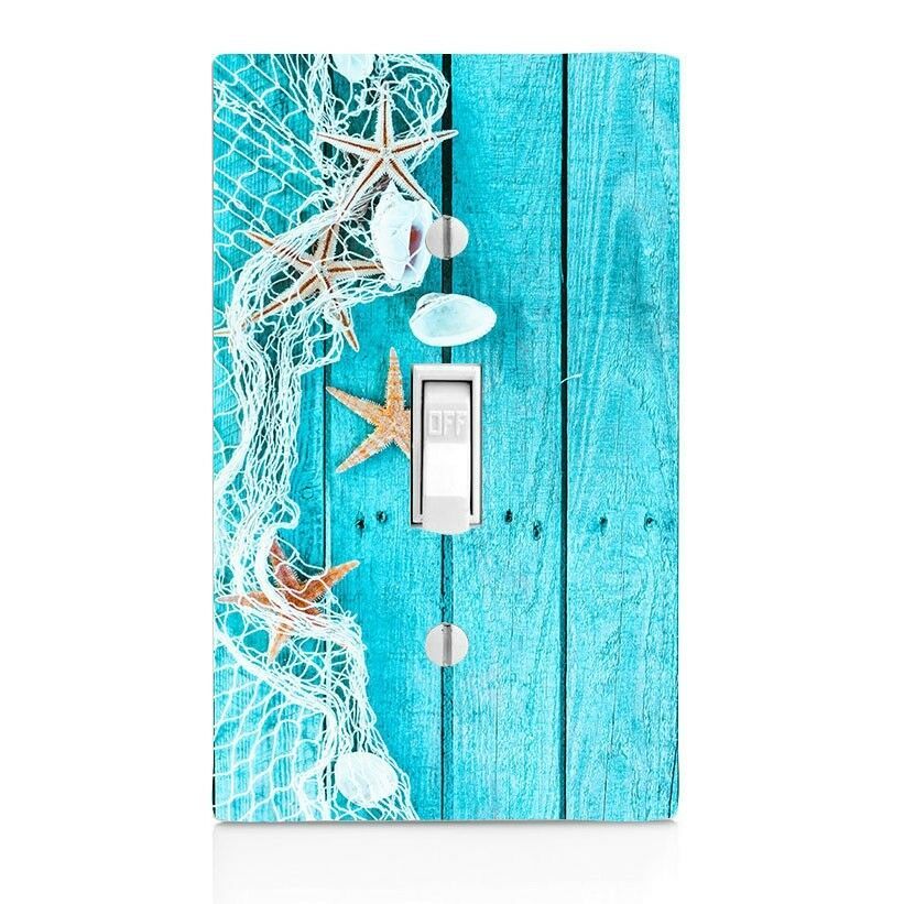 Starfish Seaside Light Switch Cover, Outlet, Beach Decor, Night Light, Knob