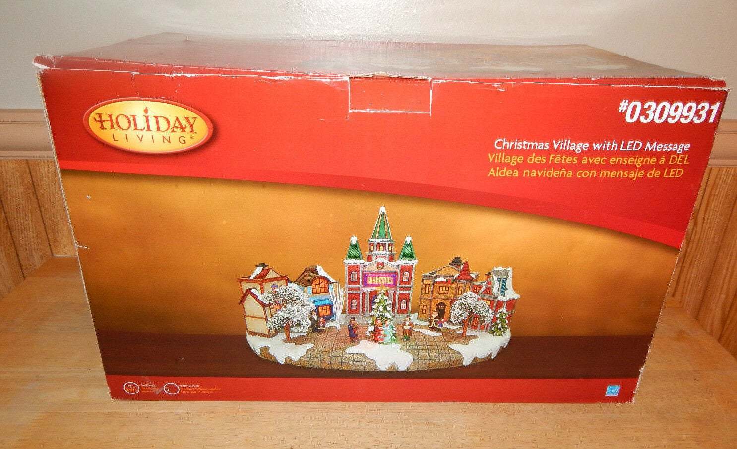 Holiday Living Christmas Village with Lights & Programmable Scrolling
