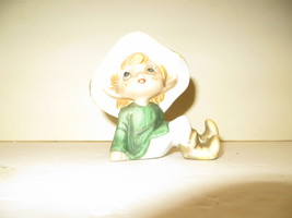 Homco Elf Figure Sprite Figurine 4&quot; 5213 Yellow Figure Collectible Decor... - $7.99