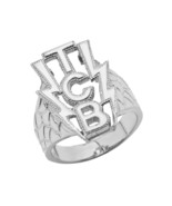 925 Sterling Silver Taking Care Of Business (TCB) Men's Ring - $62.90