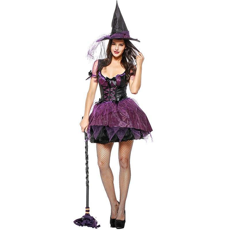 Adult Women's Perfect Purple Witch Halloween Costume (One Size) - Unisex