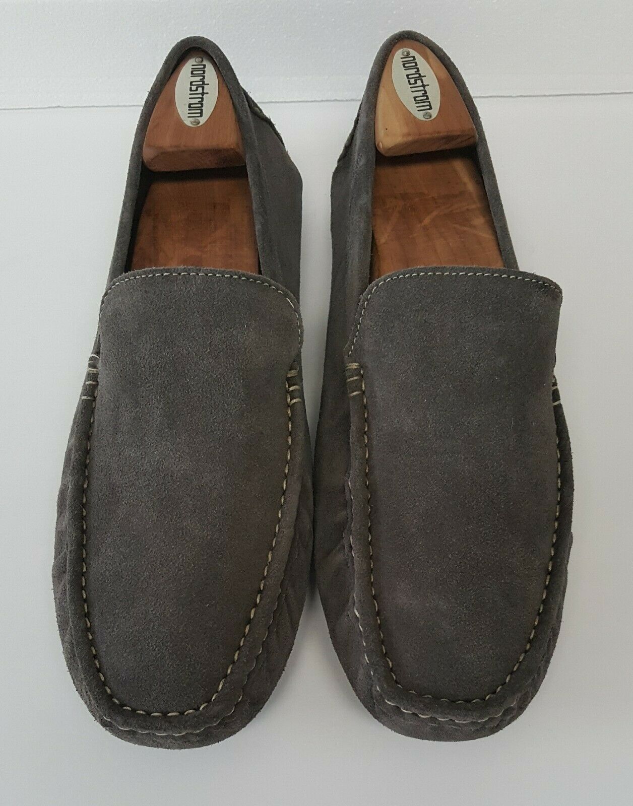 Scandia Woods Men's Leather Suede Gray Driving Moccasins Loafer sz 12M ...