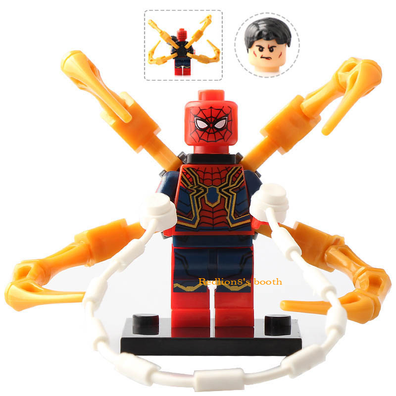 Iron Spider Avengers Infinity War Minifigures Lego Compatible Toys