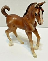 Vintage Breyer Reeves Horse Pony Colt Figure With Curled up Tail 4.75 x 4 Inches - $24.48