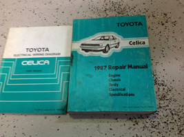 1987 Toyota Celica Service Repair Shop Manual Set FACTORY W Wiring Diagram OEM - $89.05