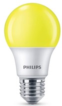 Philips 60w Equivalent Yellow A19 Medium Base LED 8w Equivalent Bug Light Bulb - $19.95