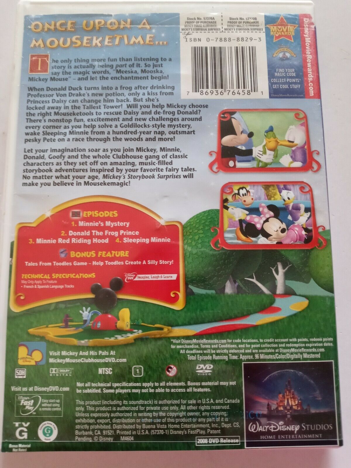 Mickey Mouse Clubhouse - Mickeys Storybook Surprises (DVD, 2008) - DVDs ...