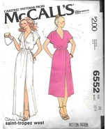 Vintage McCall&#39;s #6552 Misses&#39; Wrap Dress - 2 Lengths - Size 10 - $9.90