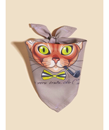 Cat Print Bandana, Pet bandana, Dog bandana, Pet gifts - $10.60