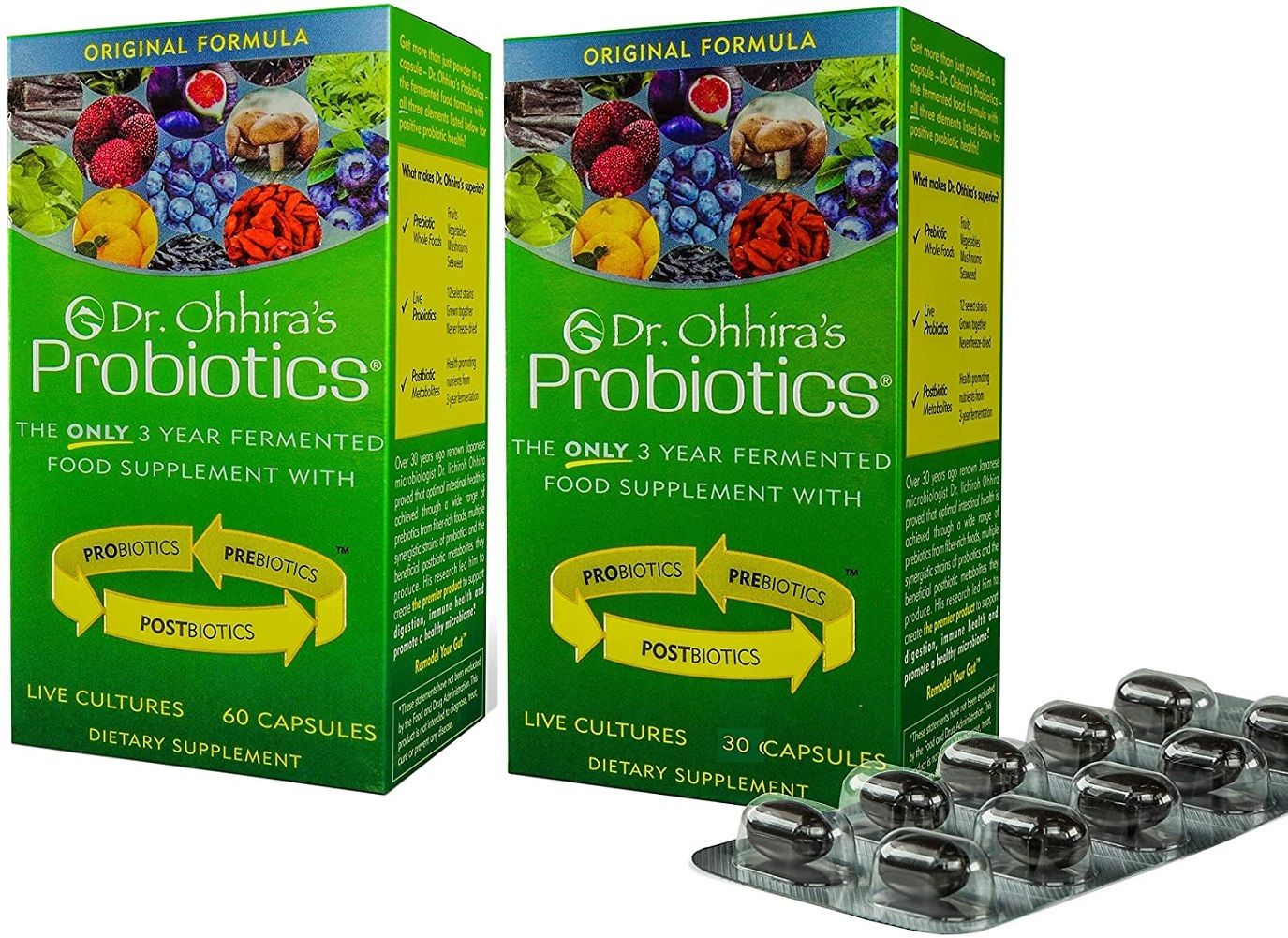 Dr. Ohhira's Probiotics 60 Capsules each, Original Formula - 2 Pack
