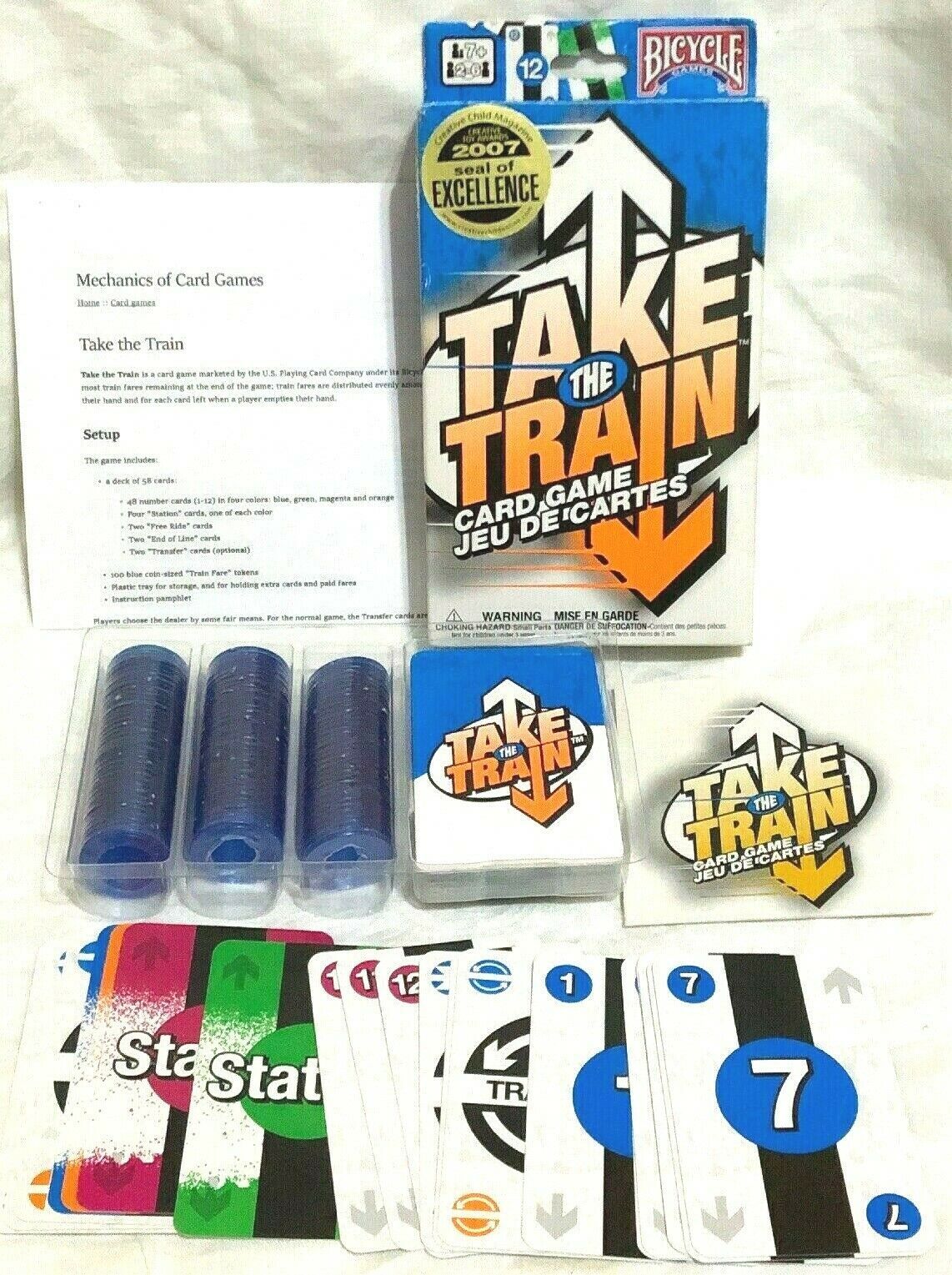 Take the Train Card Game Bicycle 2008 Complete Card GamesContemporary