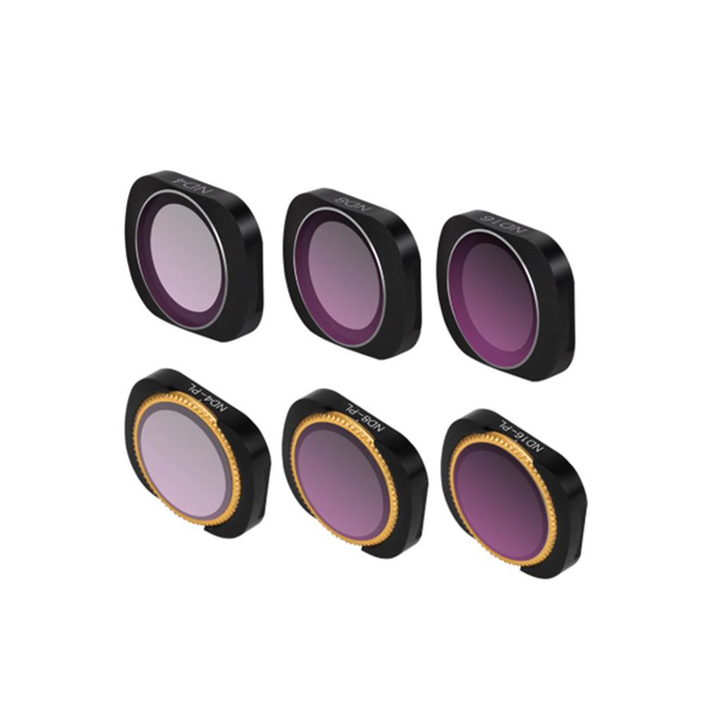 6pcs Multi-Layer Films Filter Lens Filter Set ND4+ND8+ND16+ND4-PL+ND8 ...