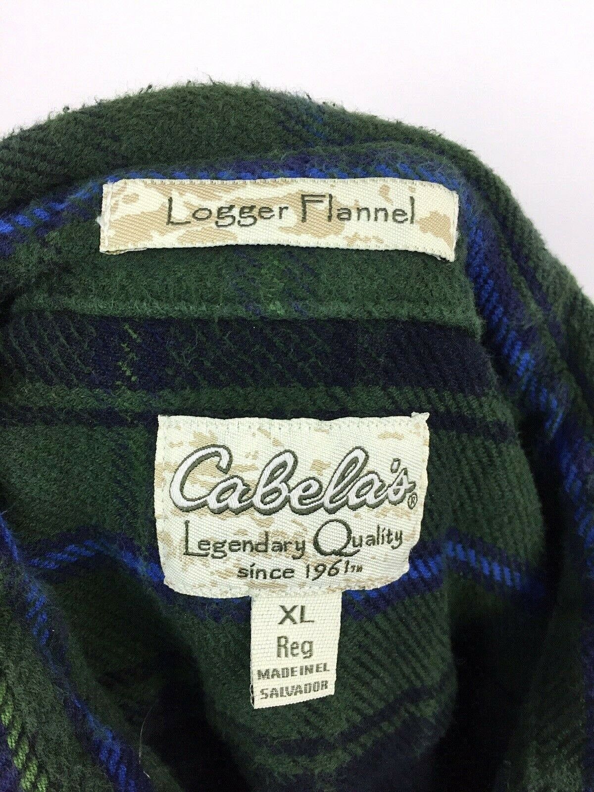 cabela's brand flannel shirt