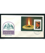 Dominica 1988 FDC Cover Kennedy 12133 - £4.12 GBP