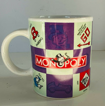 2002 Hasbro Monopoly Board Game Coffee Mug Free Parking Go To Jail Pass ... - $16.78